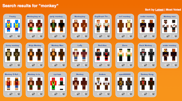 luffy monkey  Minecraft Skins