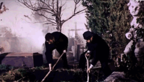 "The Gravediggers" animated GIF, by aforgrave