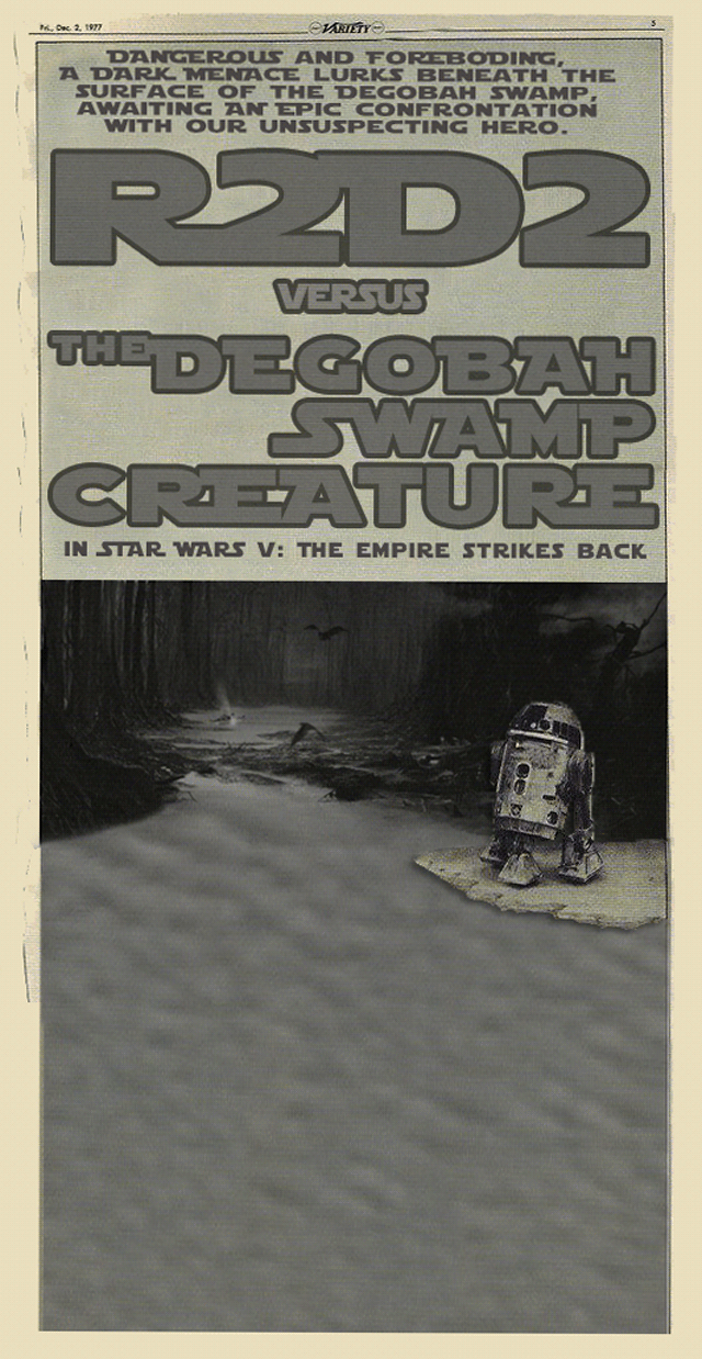 "Artoo vs. The Degobah Swamp Creature" animated GIF by @aforgrave