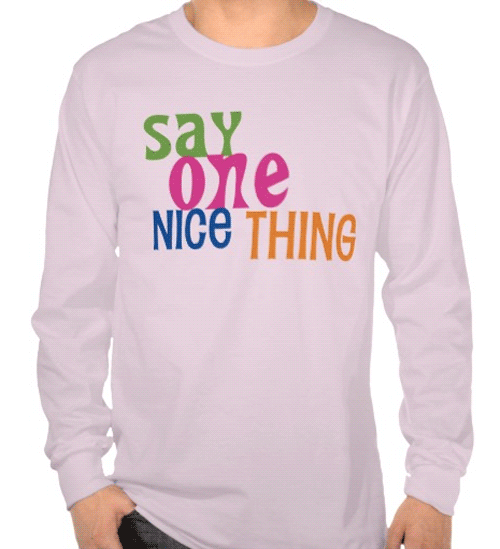 "Say One Nice Thing / Be Kind to Me" animated GIF by @aforgrave