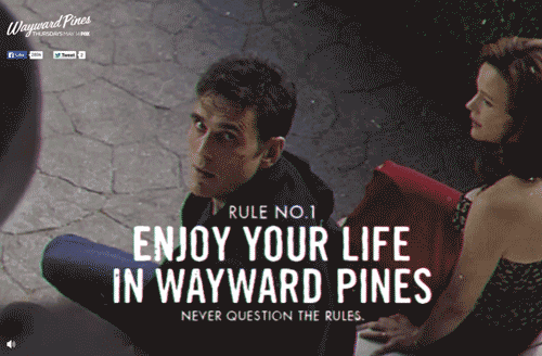 "Wayward Pines: Rule 1" animated GIF by @aforgrave